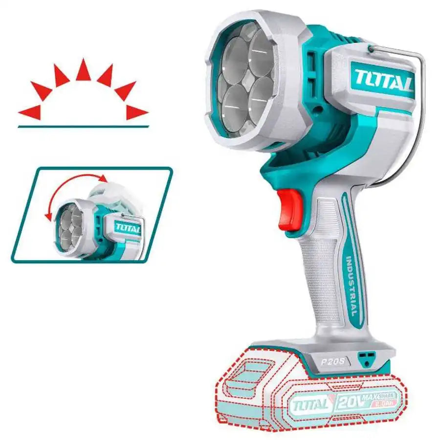 20V Cordless Work Lamp 2000 Lumens - Total Tools